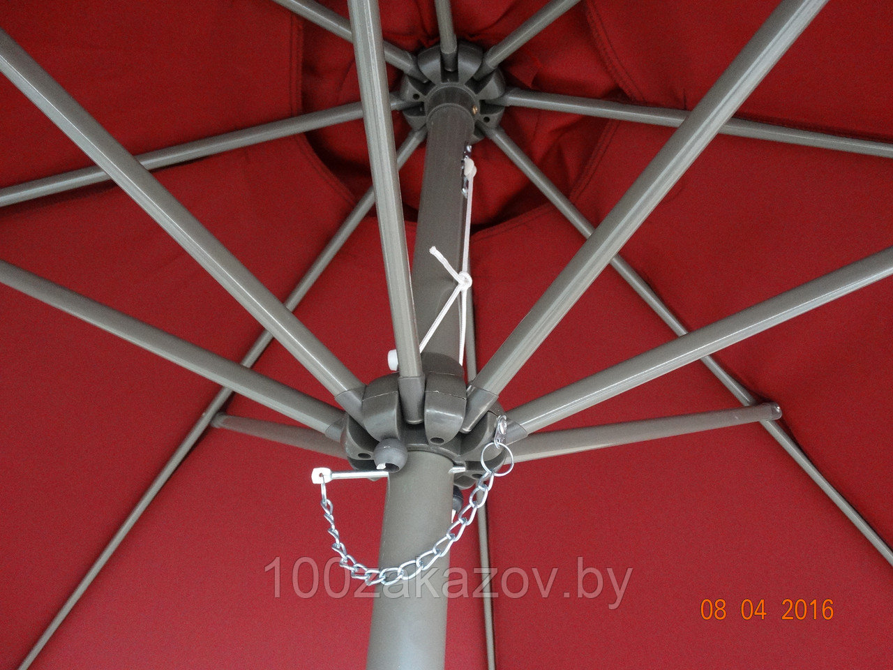 Зонт дачный. Садовый большой зонт раскладной с утяжелителем - фото 2 - id-p38430984
