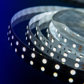 Открытая светодиодная лента холодного белого свечения 5050 60 LED, IP 20, 14,4 Вт/м, 24V Lux DesignLed
, фото 2