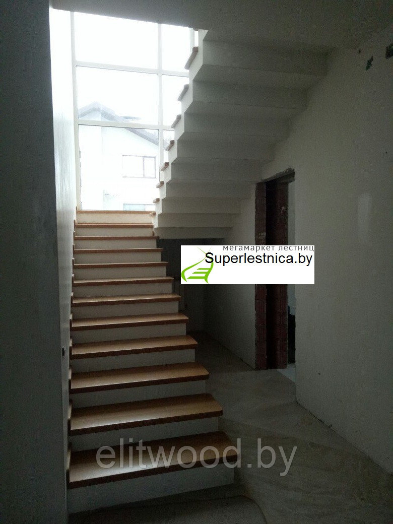 Обшивка бетонной лестницы ясенем №3 - фото 4 - id-p63020294