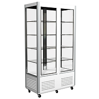 Холодильный шкаф Carboma R800С с четырехсторонним остеклением  (+0...+7)