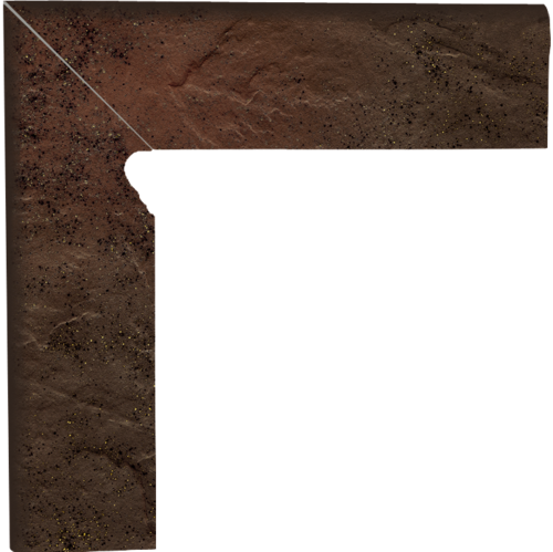 Paradyz Semir Brown клинкерная плитка для крыльца левый элемент - фото 1 - id-p63041314