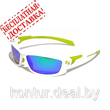 Очки солнцезащитные 2K IB-12062 (белый глянец / зелёные revo)