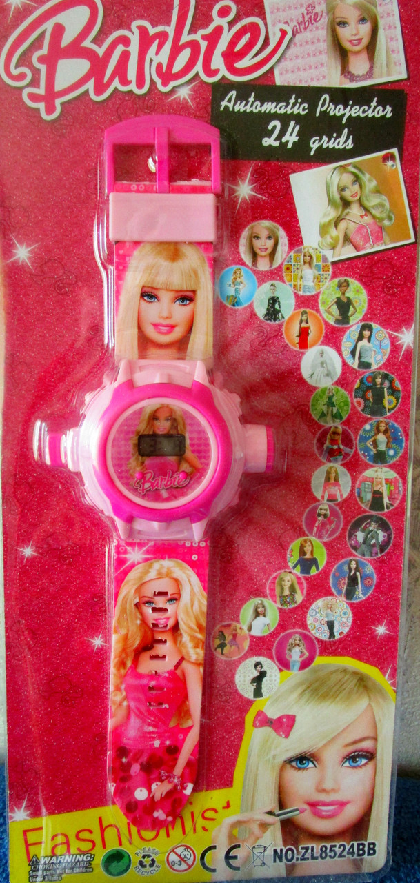 Детские часы "barbie" с проектором 24 картинок - фото 1 - id-p63129515