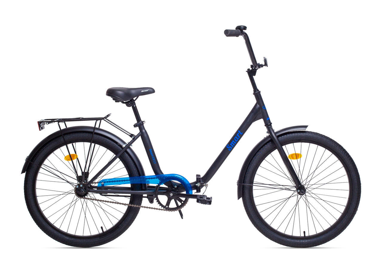 Складной велосипед Aist Smart 24 1.1 чёрный/синий