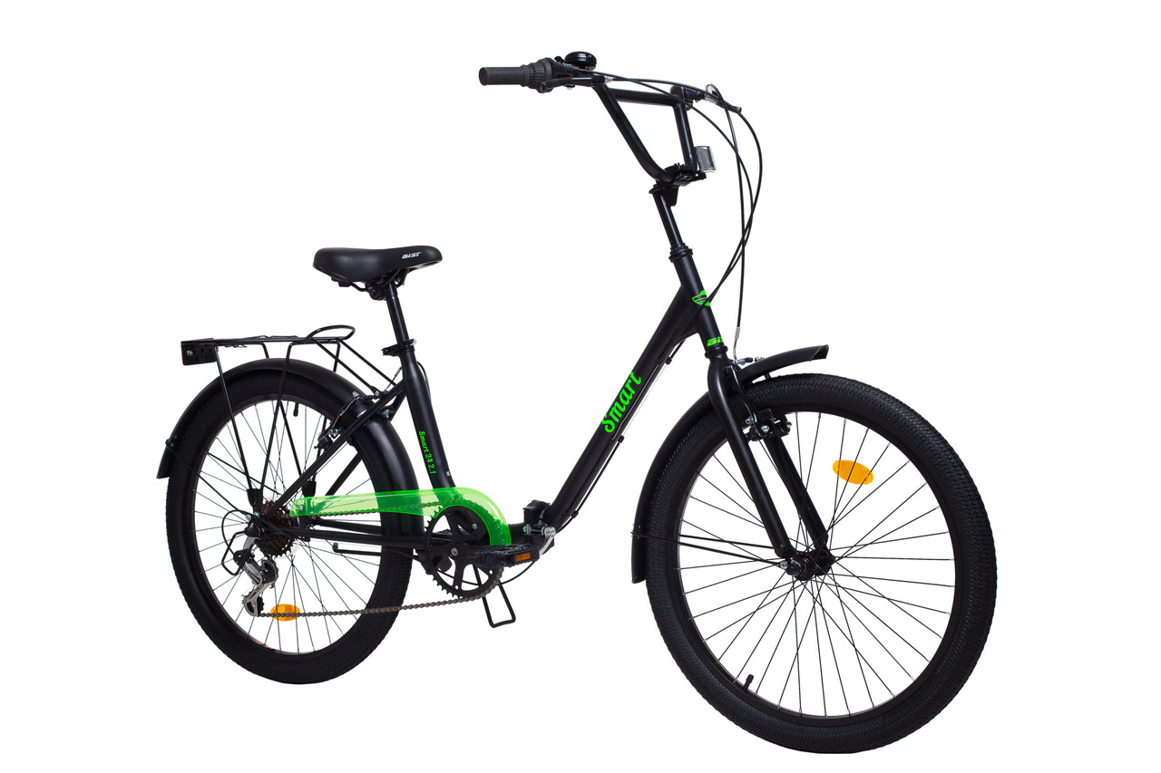 Складной велосипед Aist Smart 24 2.1 черно/зеленый