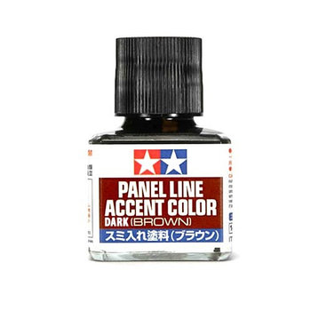Краска для финальной отделки модели Tamiya, Accent Color, Темно-Коричневая (Dark Brown), смывка 40мл