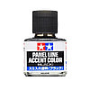 Краска для финальной отделки модели Tamiya, Accent Color, Черная (Black), смывка 40мл