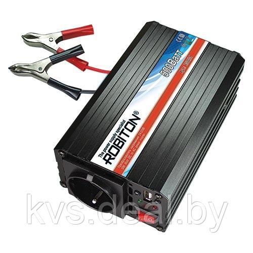 Инвертор 12V-220V ROBITON R500/2 500W с USB выходом 24V - фото 2 - id-p63148119