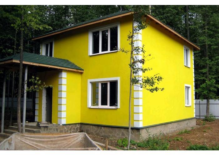 Покраска фасадов домов и коттеджей