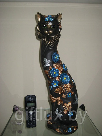 Кот с незабудками сувенир ,41 см, фото 2
