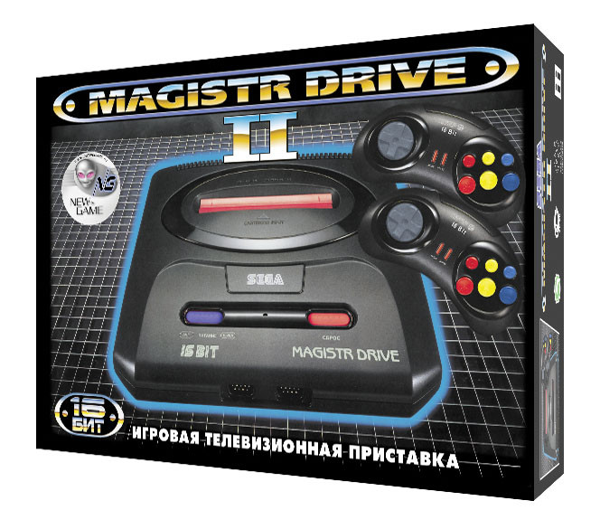 Игровая приставка Sega Magistr Drive 2 Little (16 bit, 2 джойстика)