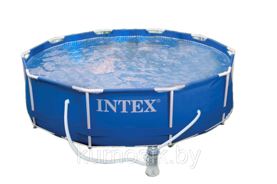 28202 Каркасный бассейн Intex METAL FRAME 305х76см + фильтр-насос 1250 л.ч, картриджный фильтр - фото 3 - id-p63322123