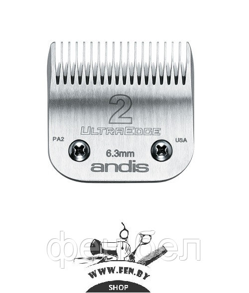 Нож (лезвие) А5 к машинкам для стрижки "Andis" (UltraEdge® Detachable Blade, Size 2) - фото 1 - id-p63360698