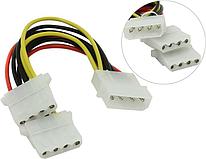 Кабель-разветвитель питания для SATA-устройств Molex(M) - 2xMolex(F) (1->2 big, 5+12V)