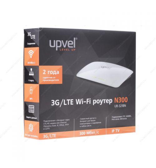 Беспроводной маршрутизатор Upvel UR-321BN ARCTIC WHITE 3G/4G/LTE 300 Мбит/с с поддержкой IP-TV, USB порт - фото 2 - id-p63397729