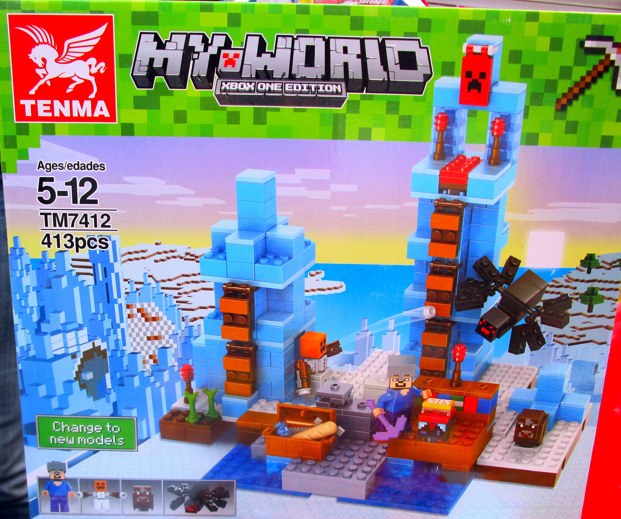 Конструктораналог Lego Minecraft Ледяные горы 21131арт.ТМ7412