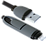 Кабель 8-pin (Lightning) + MicroUSB Defender USB10-03BP черный, 1м, фото 3