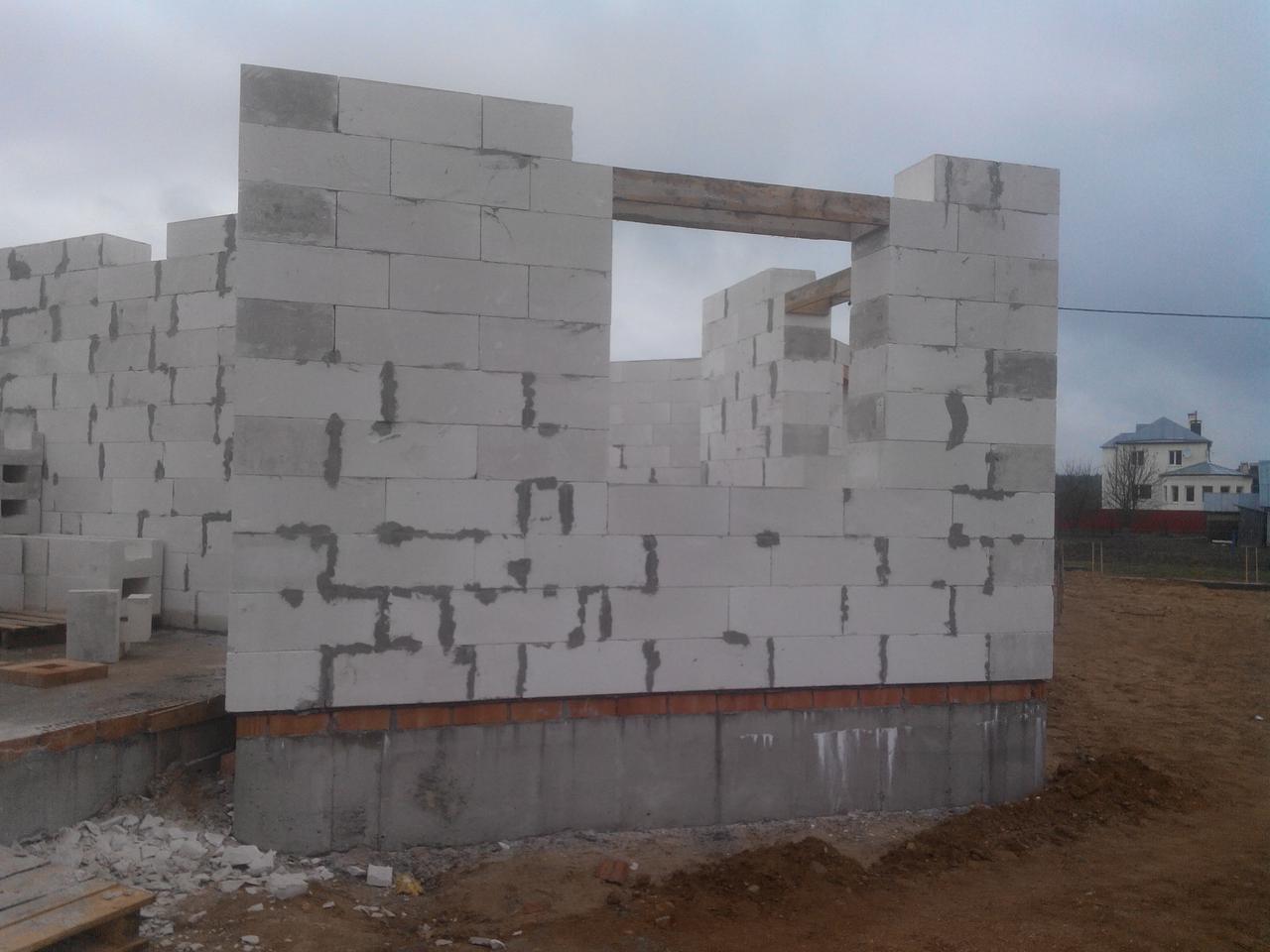 Хозпостройка из газосиликатного блока