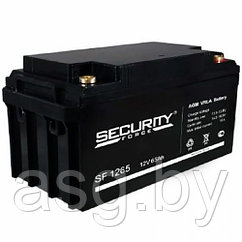 Аккумулятор Security Force SF 1265 - 12В, 65 А/ч свинцово-кислотный