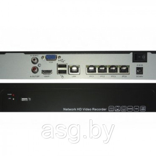 4 КАНАЛА NVR VC-N0404MP (4CH POE NVR) IP видеорегистратор - фото 1 - id-p63449216