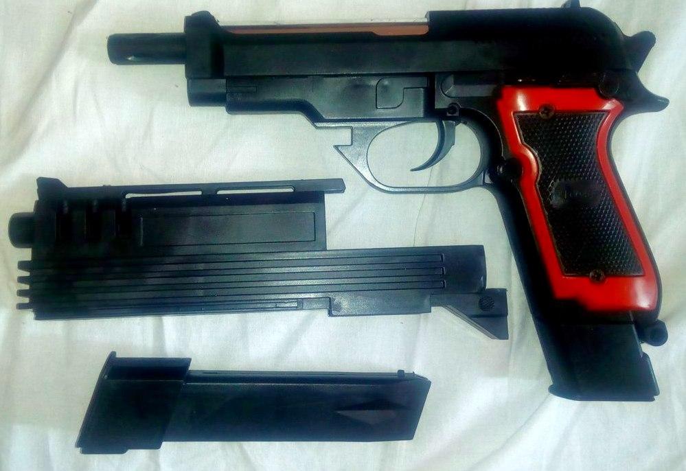 Детский пневматический пистолет с двумя магазинами - фото 1 - id-p63452936