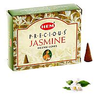 Благовония конусы Драгоценный Жасмин HEM Precious Jasmine, 10шт антистресс
