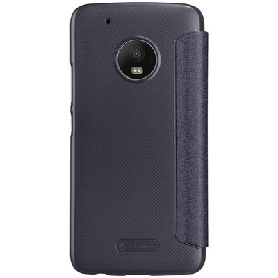 Полиуретановый чехол книга Nillkin Sparkle Leather Case Black для Motorola Moto G5 Plus - фото 2 - id-p63475146