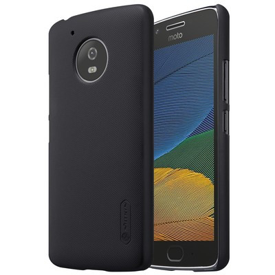 Пластиковый чехол с пленкой Nillkin Super Frosted Shield Black для Motorola Moto G5 - фото 3 - id-p63475219