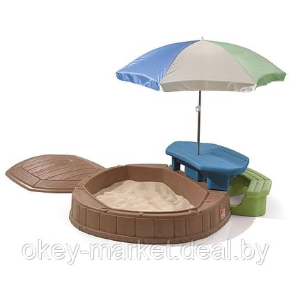 Детская песочница со столиком и зонтом Step2 8437, фото 2