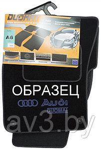 Коврики ВОРСОВЫЕ в салон Audi A3 2012- Черный (Duomat)