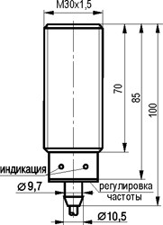 Датчик контроля минимльной скорости IV2B AF81A5-43P-10-LZ - фото 2 - id-p2658577