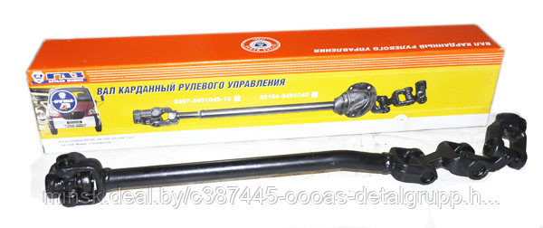 Вал карданный ГАЗ-3307 рулевой нижний в сборе Н/О L=390мм (ОАО ГАЗ),3307-3401042-10, фото 2