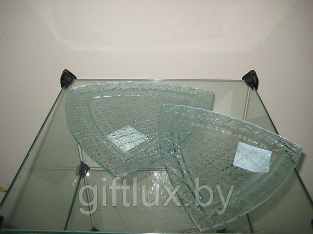 Тарелка декоративная,стекло,(2 шт.) 27см , 22см, фото 2