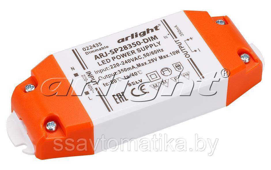 Блок питания ARJ-SP28350-DIM (10W, 350mA, PFC, Triac)