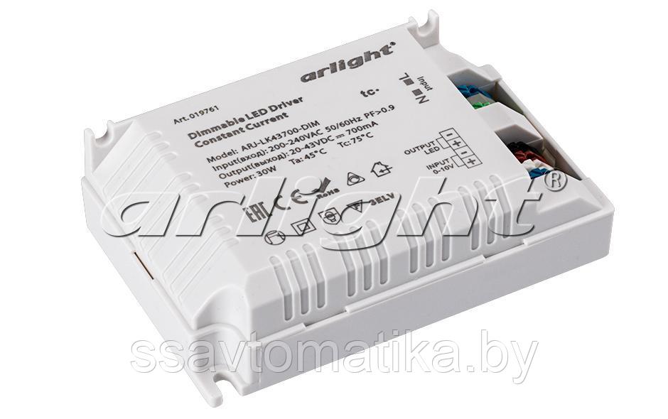 Блок питания ARJ-LK43700-DIM (30W, 700mA, 0-10V, PFC) - фото 2 - id-p63877318