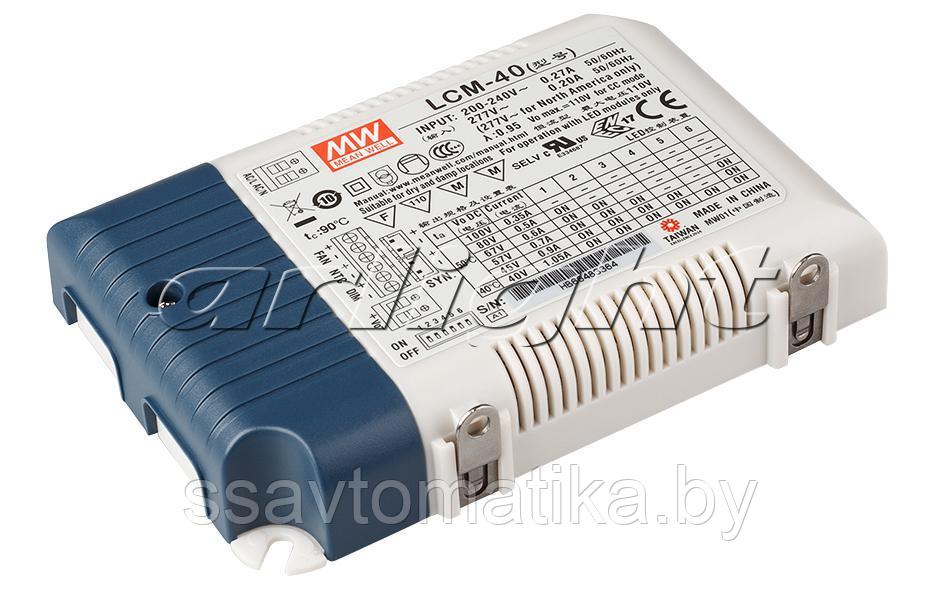 Блок питания LCM-40 (40W, 350-1050mA, 0-10V, PFC)