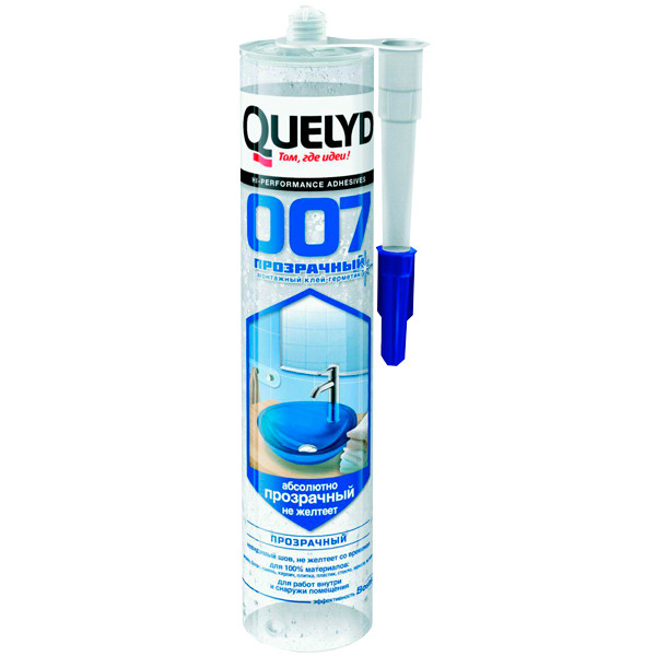 Клей монтажный прозрачный Quelyd 007 Crystal Clear