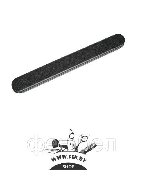 Пилка маникюрная для ногтей "Super Nail" (#100/180, утолщенная, черная, прямая) - фото 1 - id-p63895345