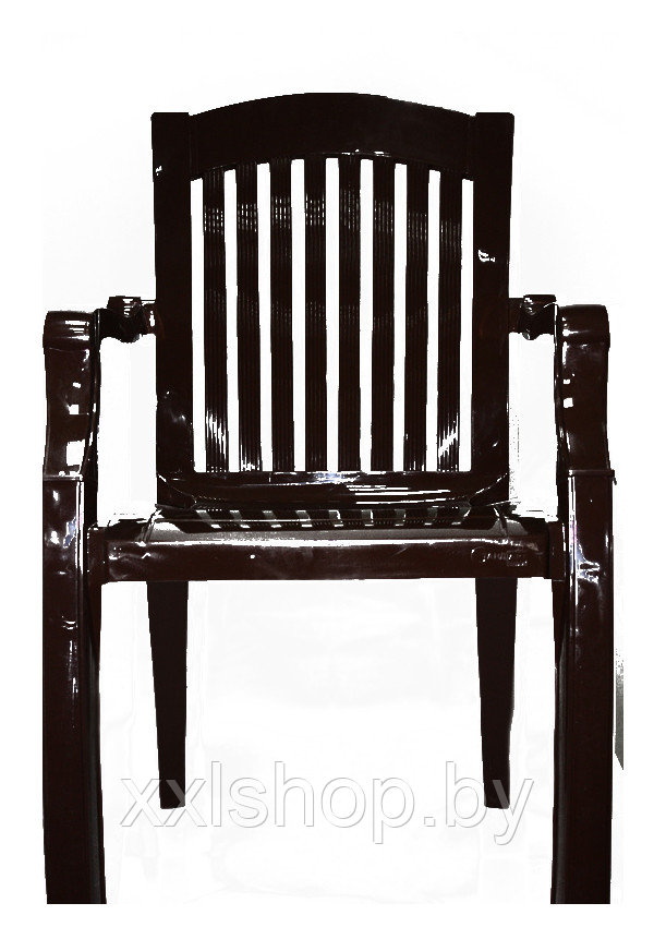 Пластмассовый стул - кресло Премиум-1 шоколад - фото 1 - id-p63904218