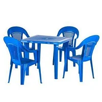 Набор садовой мебели из пластика Комфорт-5 синий