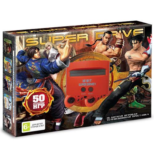 Игровая приставка SEGA Super Drive Tekken (50 встроенных игр, 16 bit, 2 дж.)