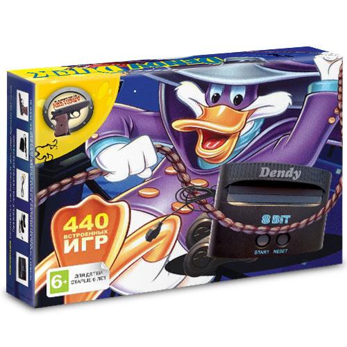 Игровая приставка DENDY Duck (440 встроенных игр, 8 bit, 2 дж. + пистолет)
