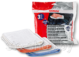 Sonax 450 700 Салфетки для полировки из микроволокна с повышенной впитываемостью (комплект 3шт)