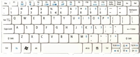 Замена клавиатуры в ноутбуке Acer Aspire One D270 D255 D260 D257 521 WHITE
