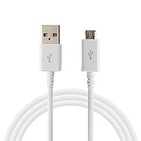 Кабель MicroUSB - USB V8 1.5m с фильтром, белый