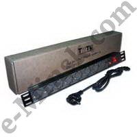 Блок силовых розеток TWT (TWT-PDU19-10A8P-1.8) 19 8 шт.. 10A 250V. шнур питания 1.8 м, КНР - фото 1 - id-p35756741