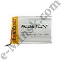 Аккумулятор литий-полимерный Li-Po (Li-Ion Pol) ROBITON LP233350 3.7В 310mAh PK1 (2х33x50мм), КНР