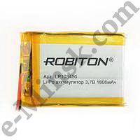 Аккумулятор литий-полимерный Li-Po (Li-Ion Pol) ROBITON LP103450 3.7В 1800mAh PK1 (10х34x50мм), КНР