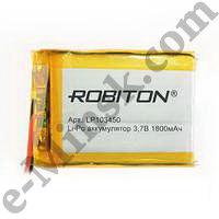 Аккумулятор литий-полимерный Li-Po (Li-Ion Pol) ROBITON LP103450 3.7В 1800mAh PK1 (10х34x50мм), КНР - фото 1 - id-p63386888