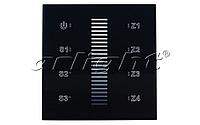 Панель Sens SR-2830A-RF-IN Black (220V,DIM,4 зоны)